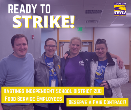 BREAKING NEWS : Hastings Food Service Vote to Authorize a Strike! 