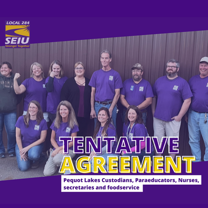 Pequot Lakes reaches tentative agreement after unanimously voting to strike! 